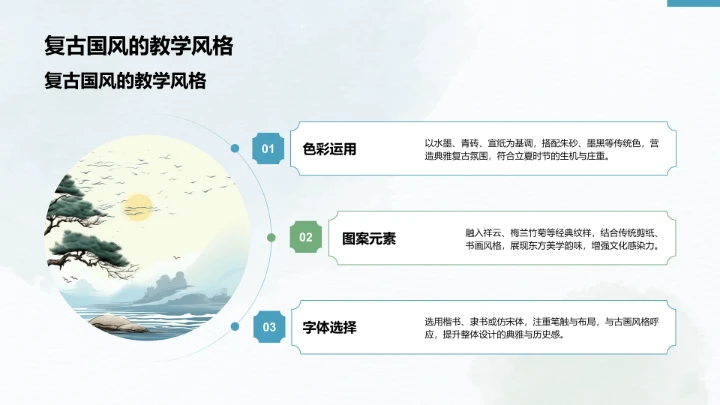 二十四节气立夏PPT模板