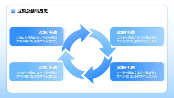 蓝色简约风暑假学习生活PPT模板