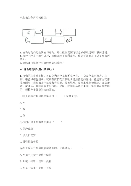 教科版四年级下册科学第一单元《植物的生长变化》测试卷精品（b卷）.docx