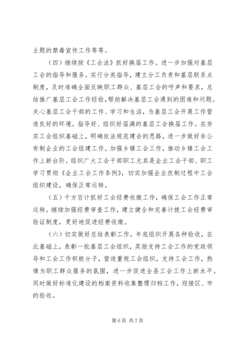 总工会学习县党代会精神情况汇报 (2).docx