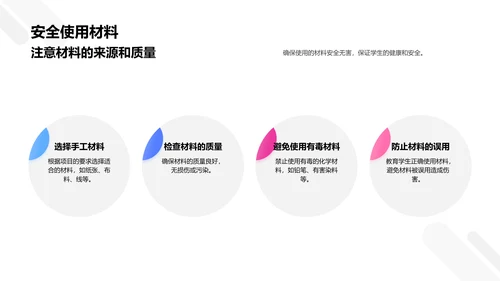 手工艺术教学报告PPT模板