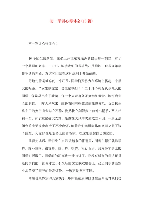 初一军训心得体会(15篇)（一） (4).docx