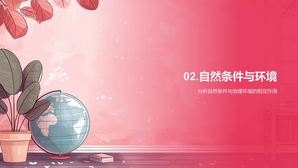 地理知识与环境影响PPT模板