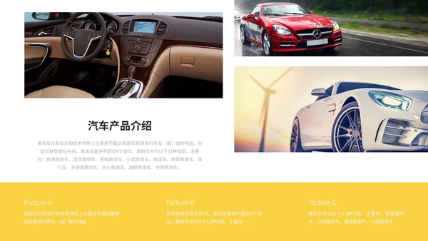 简约商务风新能源汽车产品介绍营销策划汽车宣传ppt模板