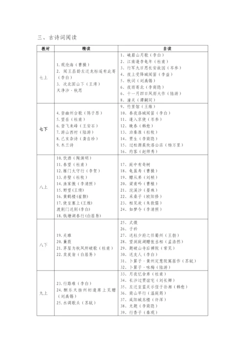 部编版初中语文教材梳理.docx