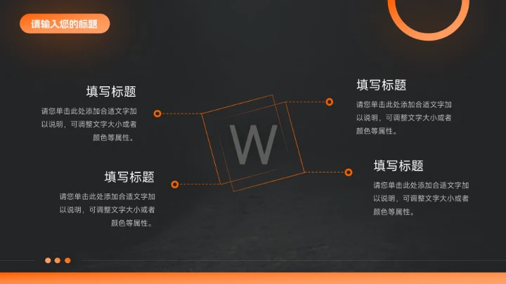 橙色暗色潮流前沿短视频运营教程PPT模板