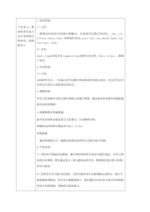 Module 6 Unit 2 There is a small monster  第一课时教案