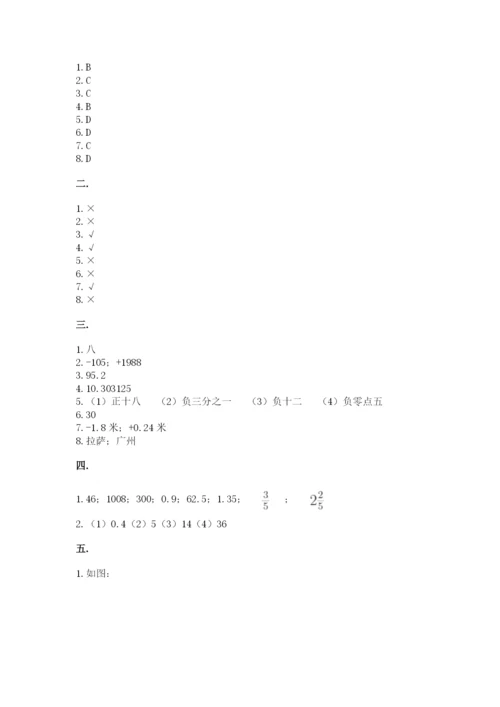 北师大版小升初数学模拟试卷附答案（基础题）.docx