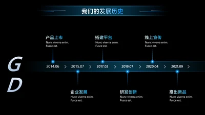 简约风递进关系6项PPT图文页