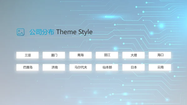 蓝色电子数码科技年终工作总结PPT