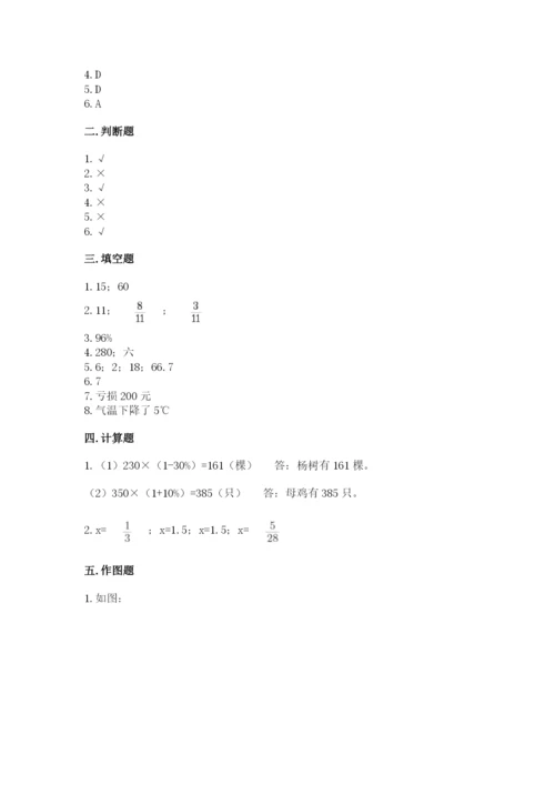 沧州市肃宁县六年级下册数学期末测试卷新版.docx