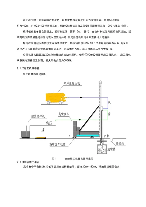 高压旋喷灌浆施工措施方案