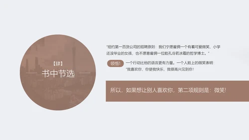 人性的弱点书籍阅读PPT模板