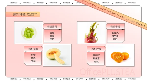 酸性风粉色茶饮新品上新PPT