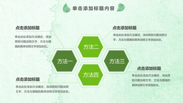 绿色环保低碳植树林业绿化动态ppt模板