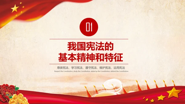国家宪法日学习新宪法修正案宣誓誓词PPT