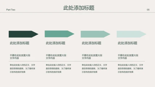 咖色小清新花卉通用PPT演示模板