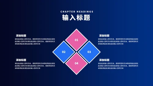 蓝色像素风都市工作总结汇报PPT模板