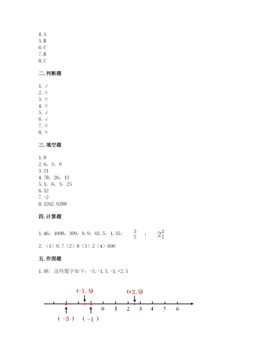 小升初六年级期末测试卷含答案（培优b卷）.docx