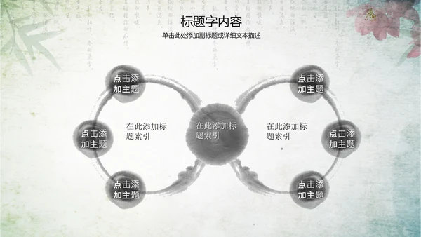 古香古色水墨中国风ppt动态模板