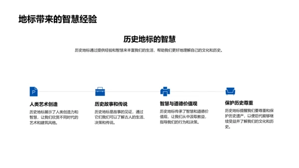 历史地标文化探析PPT模板