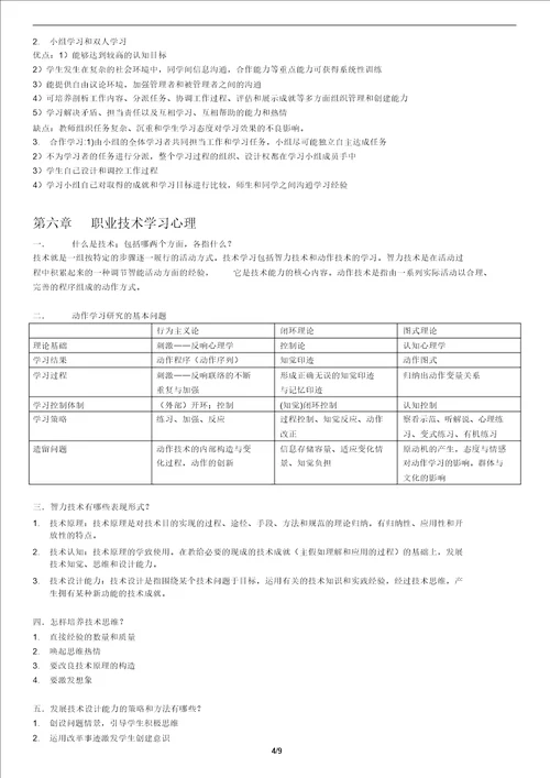 职业教育心理学复习资料12