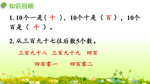 1.1000以内数的认识（课件）-二年级下册数学人教版(共4课时 109张PPT)