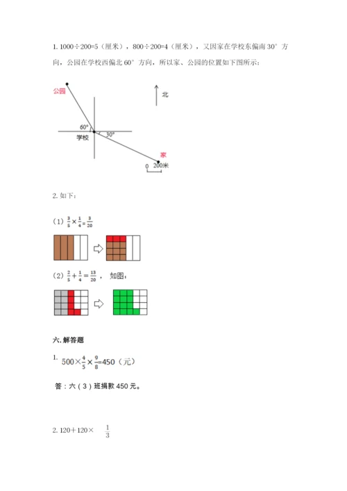 人教版六年级上册数学期中测试卷（满分必刷）.docx