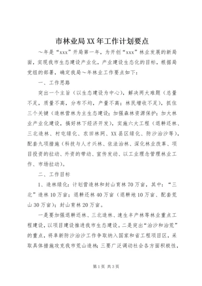 市林业局XX年工作计划要点 (2).docx