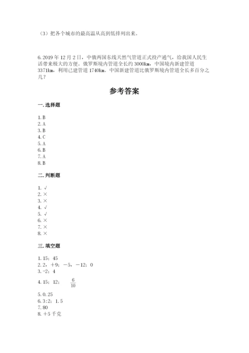 小升初数学期末测试卷（夺冠系列）.docx