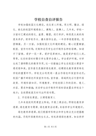 学校自查自评报告 (9).docx