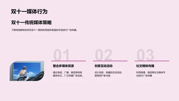 双十一传媒营销报告PPT模板
