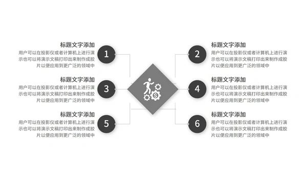 黑白商务风工作总结PPT模板