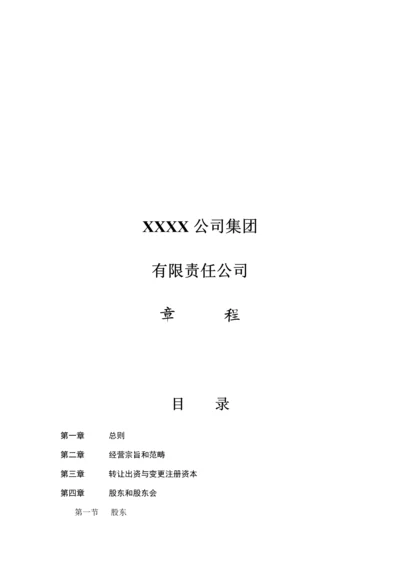 企业集团公司综合章程概述.docx