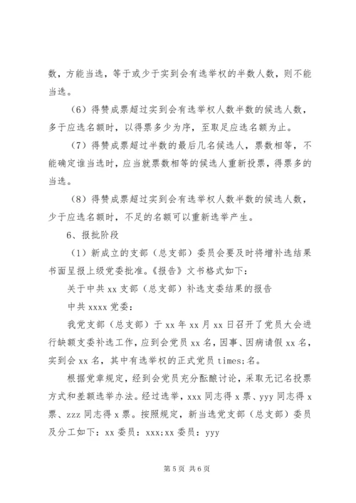 关于增补支部委员的请示.docx