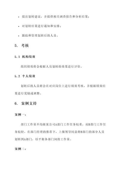 人员管理关系划转方案