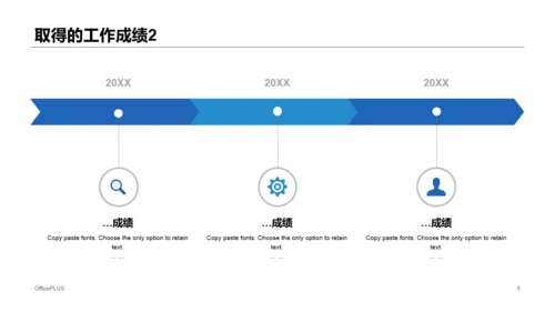 多色商务风公司个人季度工作总结PPT模板