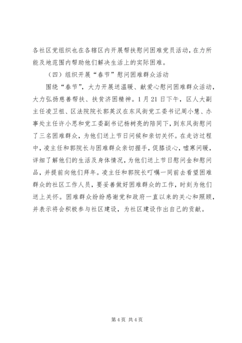 开展“慈善帮扶月”主题实践活动的情况汇报.docx