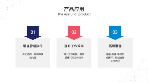 蓝白色商务风互联网软件产品介绍