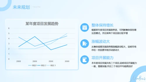 蓝色朦胧毛玻璃年终总结通用PPT模板