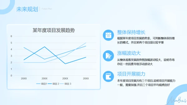 蓝色朦胧毛玻璃年终总结通用PPT模板