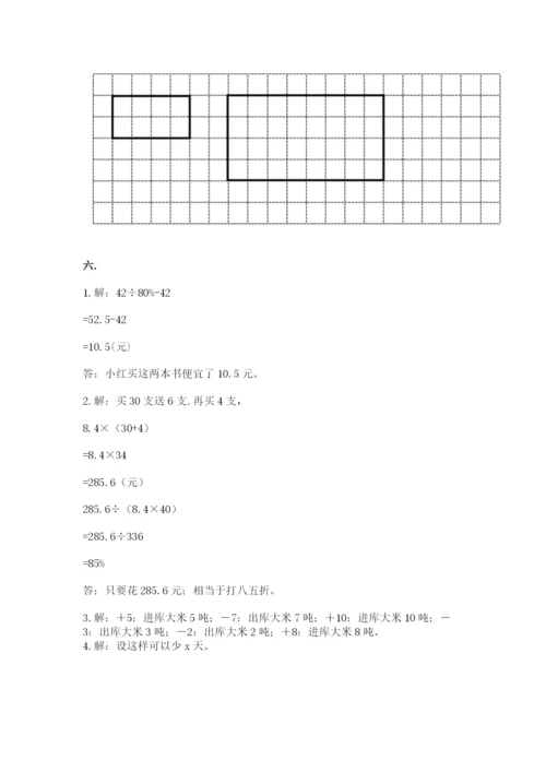 苏教版六年级数学下学期期末测试题附答案（轻巧夺冠）.docx