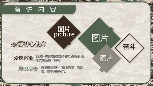 迷彩风部队军事工作总结汇报动态PPT