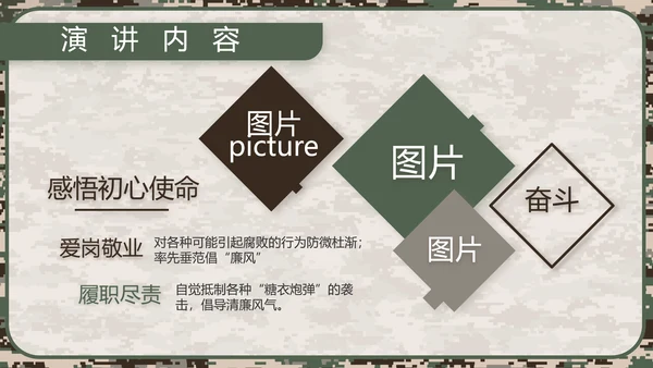 迷彩风部队军事工作总结汇报动态PPT