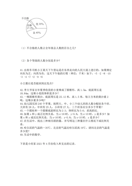 六年级小升初数学应用题50道含答案【预热题】.docx