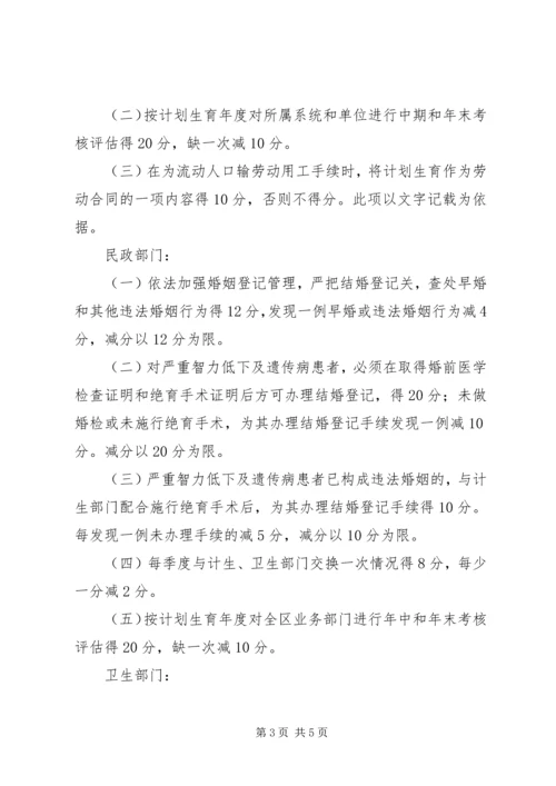 人口与计划生育齐抓共管考评办法.docx