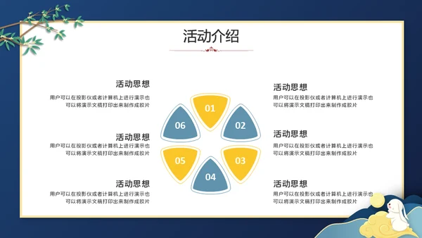 中秋快乐月圆夜通用PPT模板
