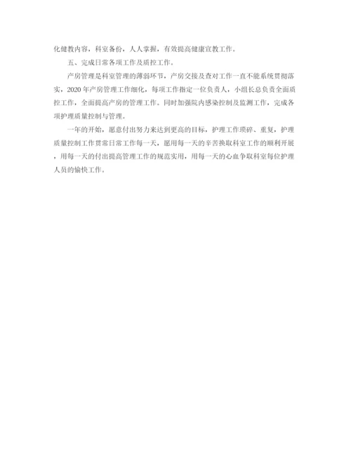 精编之医院妇产科科室的工作计划优秀范文.docx