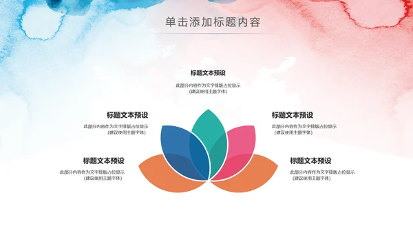 水彩关爱儿童爱心公益儿童成长PPT模板