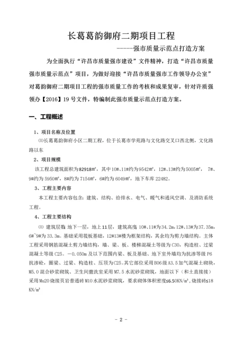 强市质量示范点打造方案.docx